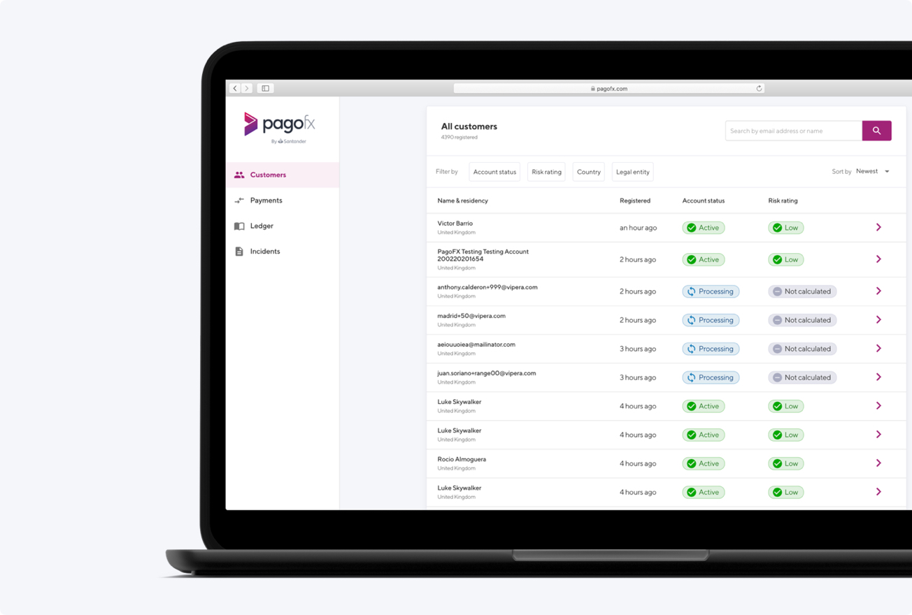 picture of pagofx mobile